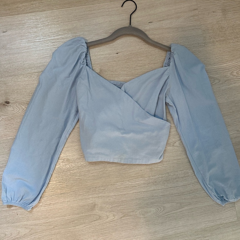 Light blue cross cross long sleeve size small! Never worn